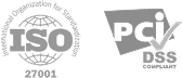 ISO 27001 certified, PCI DSS compliant